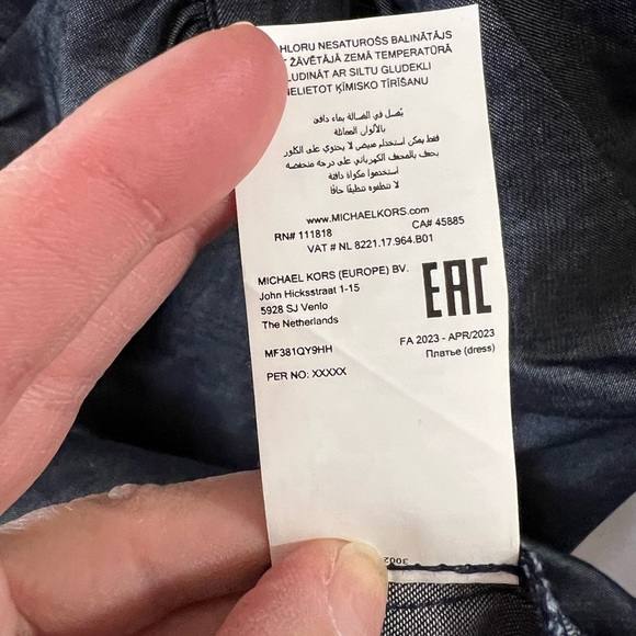 Michael Kors Ruched Front Dress - Size L - Picture 6 of 7